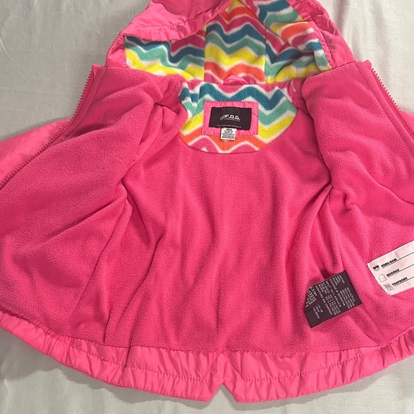 London Fog Pink Kids Raincoat with Hood - Picture 8 of 8